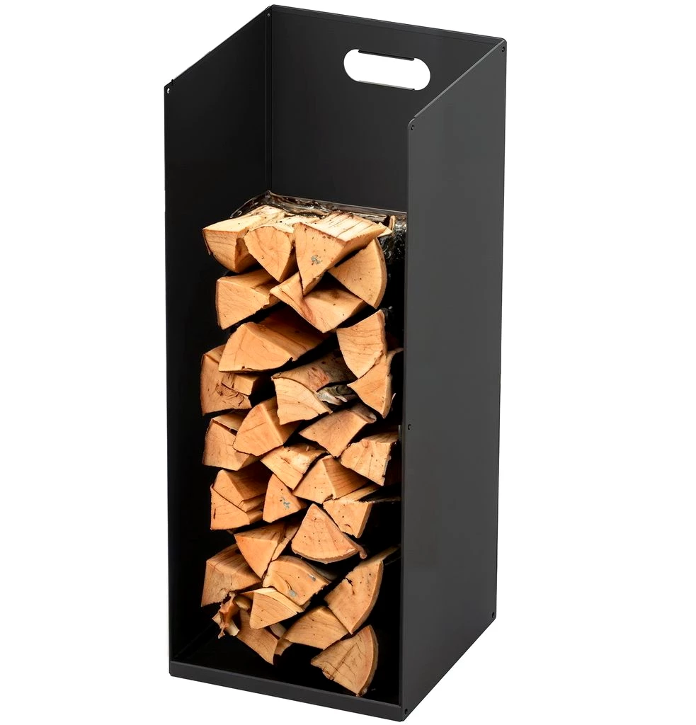 Metallregal für Kaminholz und Briketts, Feuerholzregal, Holzregal