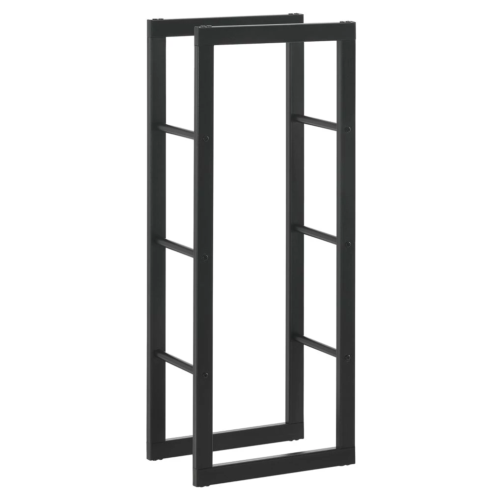 Kaminholzregal Täby Brennholzregal innen außen Metall 40 x 25 x 100 cm Holzunterstand