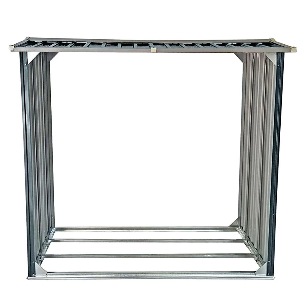 Brennholzunterstand Holzunterstand 172 cm Länge Brennholz Regal Lager Anthrazit