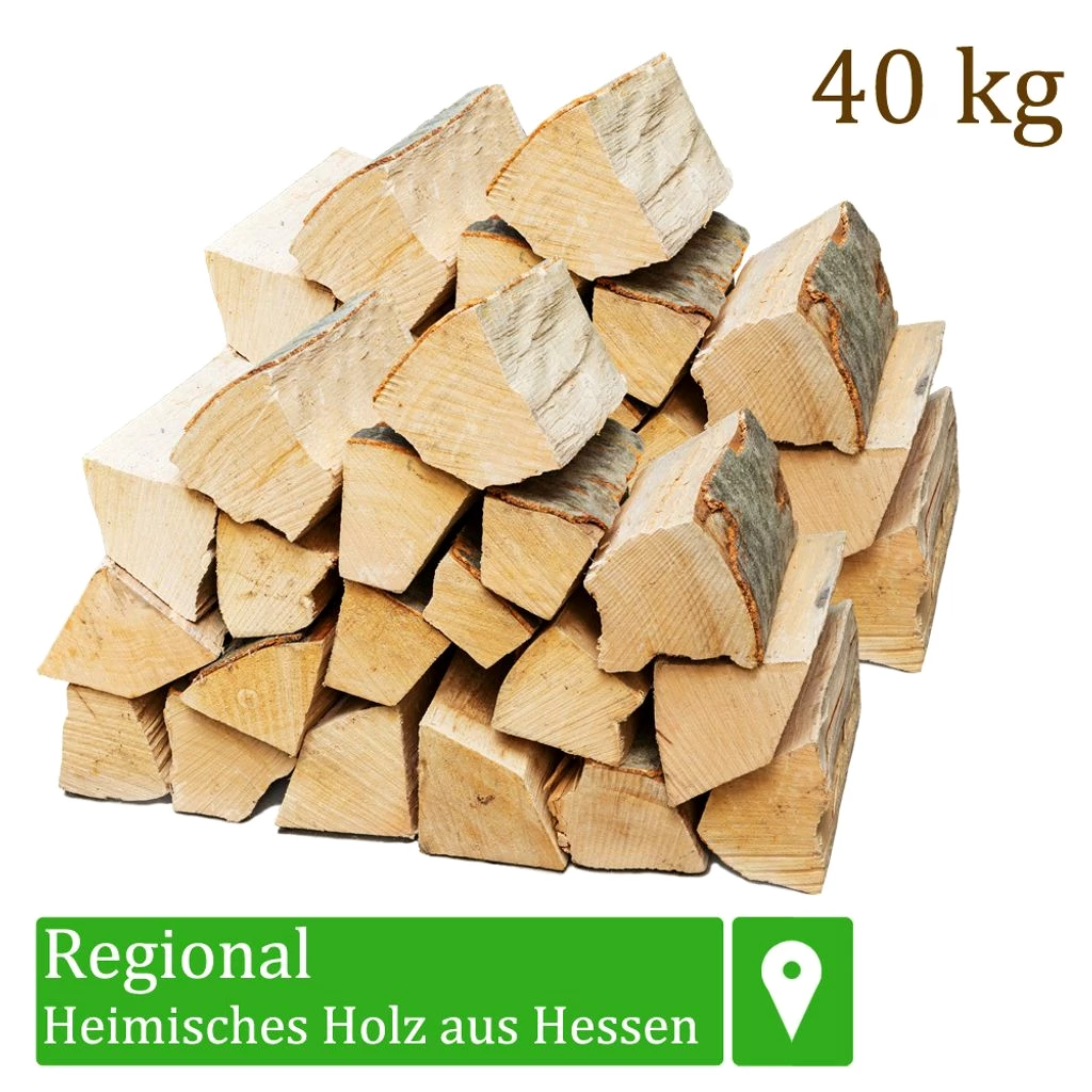 Brennholz Kaminholz Holz 40 kg Für Ofen und Kamin Kaminofen Feuerschale Grill Buche Feuerholz