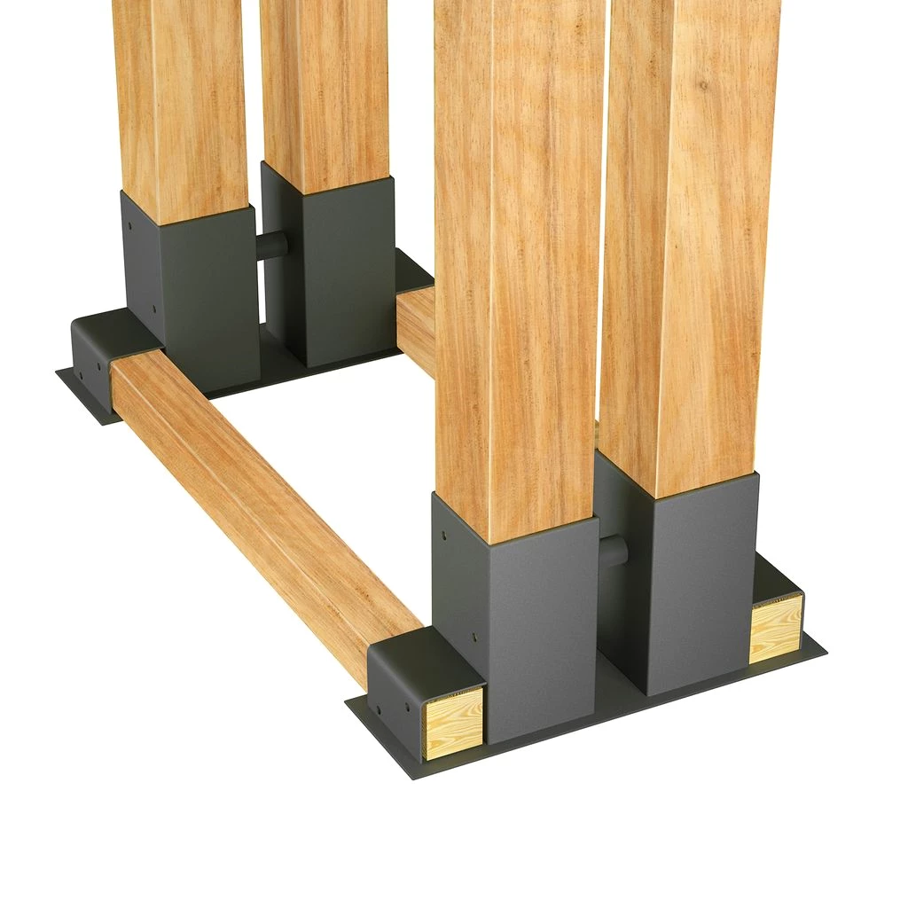 UISEBRT 4x Holzstapelhilfe Feuerverzinkt stabile Holz Stapelhilfe Stapelhilfe Holzstapelhalter