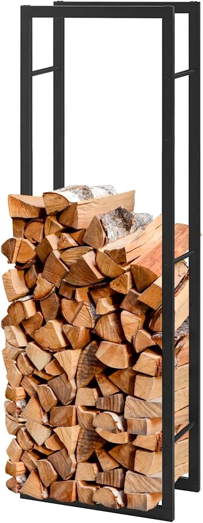 Kaminholzregal für Innen & Außen Praktisches Holzlager 100 x 25 x 80 cm