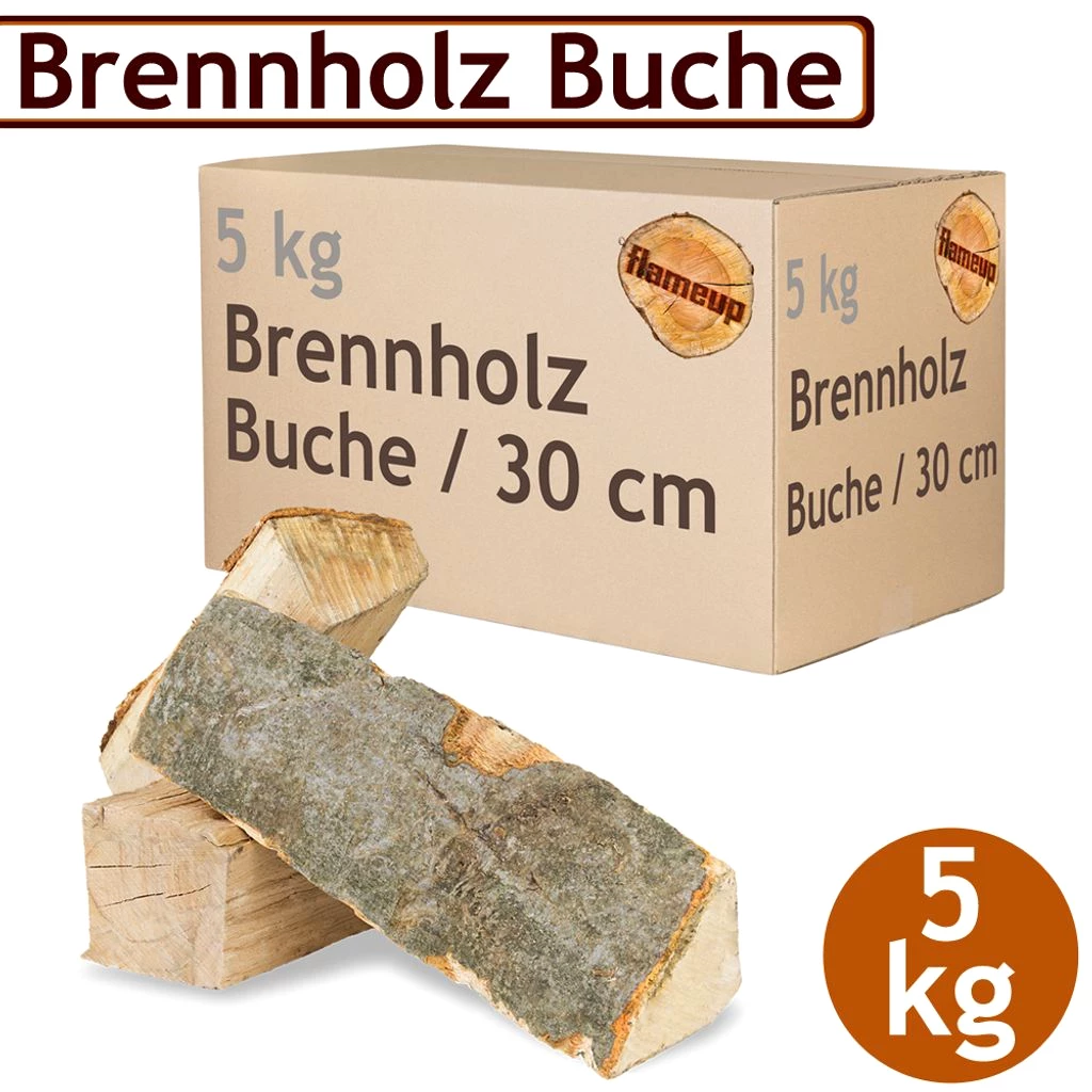 Brennholz Kaminholz Holz 5 kg Für Ofen und Kamin Kaminofen Feuerschale Grill Buche Feuerholz