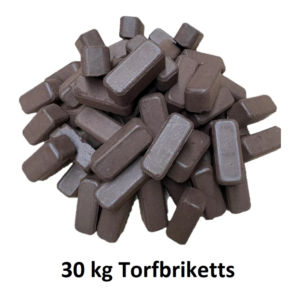 30KG Premium Torf Briketts aus DE. Vergleichbar Kohle Briketts Ofen Kamin Heizen