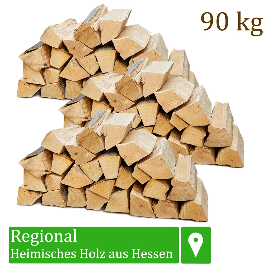 Brennholz Kaminholz Holz 90 kg Für Ofen und Kamin Kaminofen Feuerschale Grill Buche Feuerholz