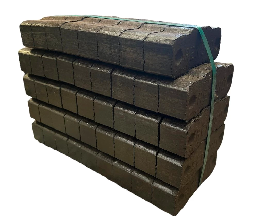 REKORD 25KG Premium Braunkohlebriketts  Kohle Kohlebriketts Ofen Kamin Brennstoff Feuer